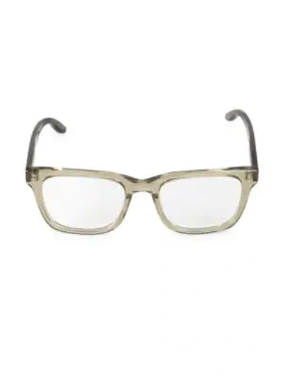 Barton Perreira Weller 52mm Square Optical Glasses In Khaki