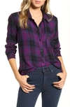 Rails Hunter Plaid Shirt In Magenta Iris Black