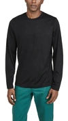 THEORY FINCH ACTIVE WOOL LONG SLEEVE TEE