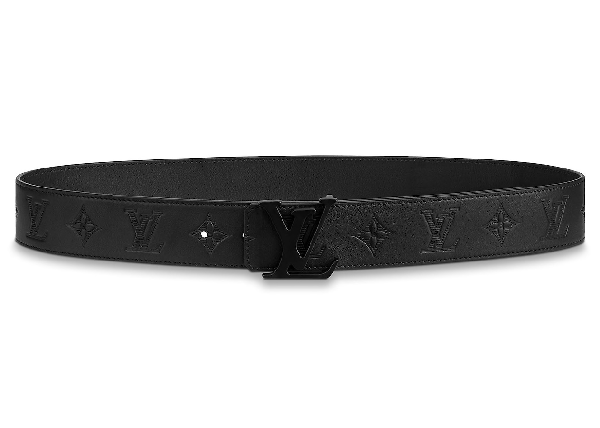 Pre-Owned Louis Vuitton Shape Belt Monogram Shadow 40 Mm Black | ModeSens