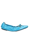Tod's Ballet Flats In Turquoise