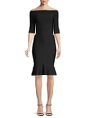 HERVE LEGER BOATNECK KNIT DRESS,0400011715839