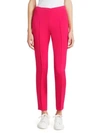 AKRIS PUNTO MELISSA SILK CREPE STRETCH PANTS,0400011772073