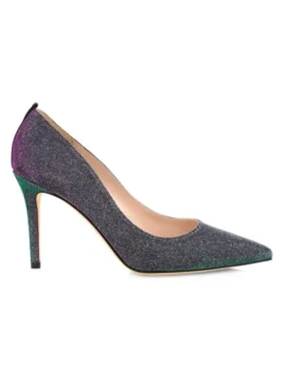 Sjp By Sarah Jessica Parker Fawn Glitter Pumps In Silver