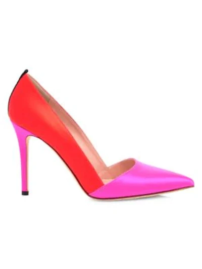 Sjp By Sarah Jessica Parker Rampling Colorblock Satin Pumps In Candy