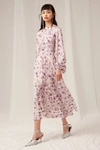 KEEPSAKE GENIUS LONG SLEEVE MIDI DRESS