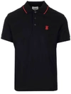 BURBERRY BURBERRY TB MONOGRAM EMBROIDERED POLO SHIRT