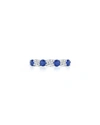 NM DIAMOND COLLECTION PLATINUM BLUE SAPPHIRE/DIAMOND RING,PROD227830002