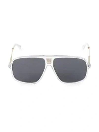 Givenchy 61mm Aviator Sunglasses In White