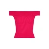 Alexander Mcqueen Off-the-shoulder Cropped Top In Pink