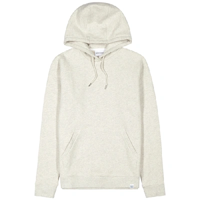 Norse Projects Vagn Oatmeal Hooded Cotton Sweatshirt In Beige