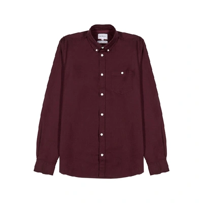 Norse Projects Anton Burgundy Cotton Shirt