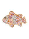MIO HARUTAKA ORANGE SAPPHIRE & DIAMOND SMALL FISH EARRING,MHEANIMOOR