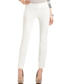 Vince Camuto Petite Ponte-knit Ankle Pants In Vanilla