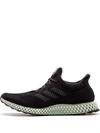 Adidas Originals Mens Core Black 4d Futurecraft Woven Trainers 8 In Black