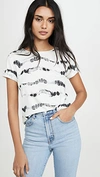 ALICE AND OLIVIA SHIRA ROLL SLEEVE TEE