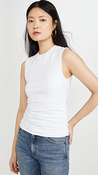 Atm Anthony Thomas Melillo Cropped Stretch-pima Cotton Jersey Tank In White