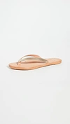 Beek Seabird Flip Flops In Platinum/natural