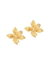 Eye Candy La Women's Luxe Flower Crystal Stud Earrings In Gold