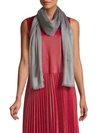 Roberto Cavalli Frayed-trim Scarf In Light Grey