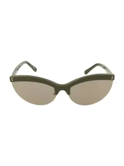 Stella Mccartney 71mm Core Cat Eye Sunglasses In Green