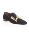 CHRISTIAN LOUBOUTIN CHRISTIAN LOUBOUTIN MEN'S BLACK SUEDE LOAFERS,3191194BK01 42