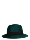 SAINT LAURENT GREEN WOOL HAT,5937453YA583000