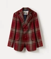 VIVIENNE WESTWOOD Peacock Jacket Red Tartan