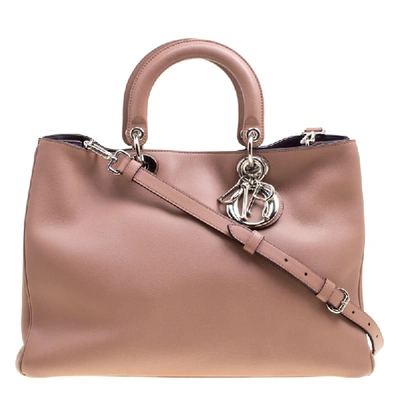 Pre-owned Dior Issimo Shopper Tote In Brown
