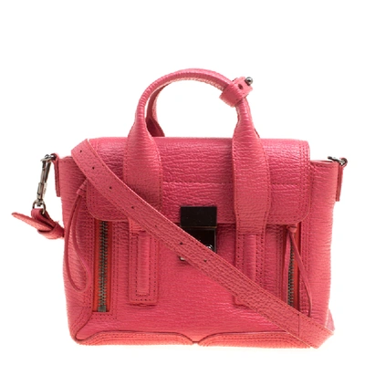 Pre-owned 3.1 Phillip Lim / フィリップ リム Coral Pink Leather Mini Pashli Top Handle Shoulder Bag