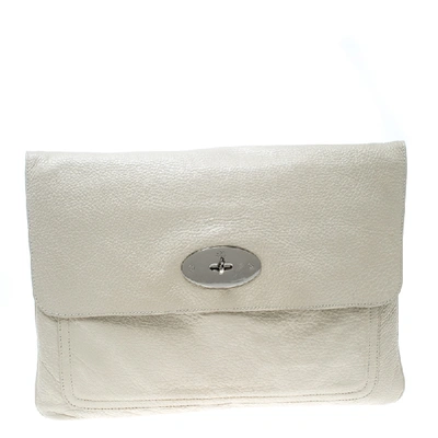Pre-owned Mulberry Cream Leather Clutch
