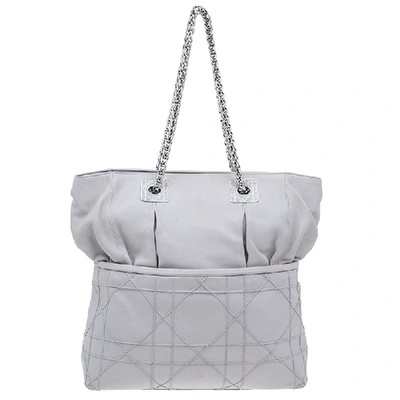 Pre-owned Dior Tote Bag In Grey