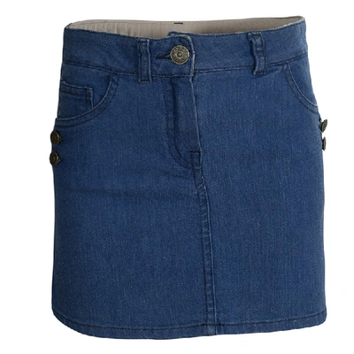 Pre-owned Marc Jacobs Little  Indigo Denim Mini Skirt 8 Yrs In Blue
