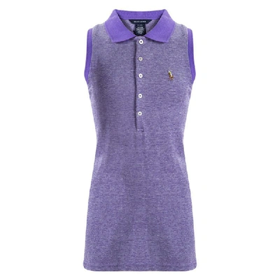 Pre-owned Ralph Lauren Purple Honeycomb Knit Sleeveless Polo T-shirt 16 Yrs