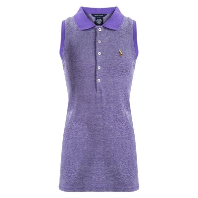 Pre-owned Polo Ralph Lauren Purple Honeycomb Knit Sleeveless Polo T-shirt 16 Yrs