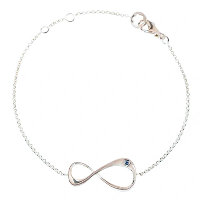 Pre-owned Montblanc Unicef Infiniment Vôtre Sterling Silver Bracelet