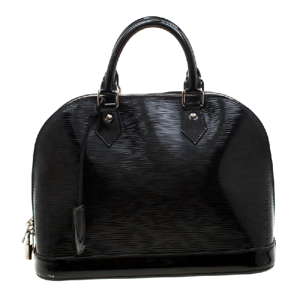 Pre-Owned Louis Vuitton Black Epi Patent Leather Alma Pm Bag | ModeSens