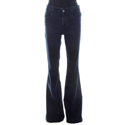 Pre-owned Stella Mccartney Navy Blue Denim Flared Jeans L
