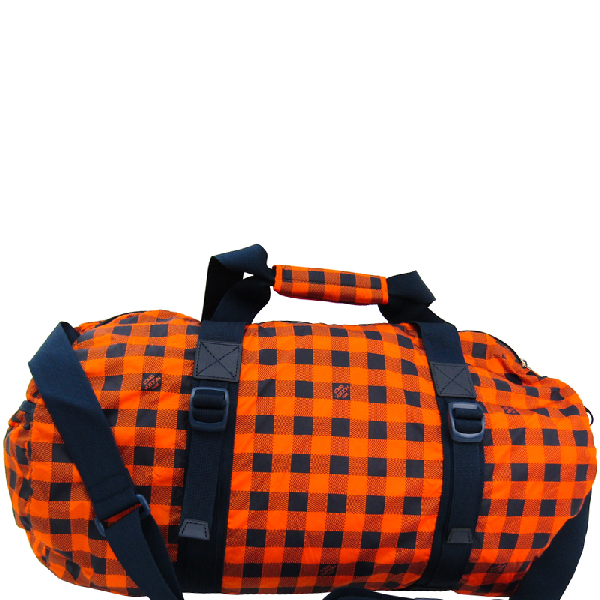 Pre-Owned Louis Vuitton Orange Damier Nylon Aventure Practical Boston Bag | ModeSens