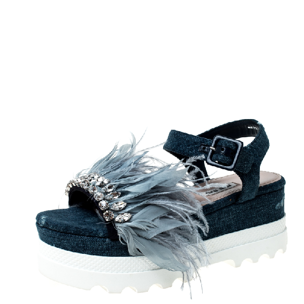 miu miu feather heels