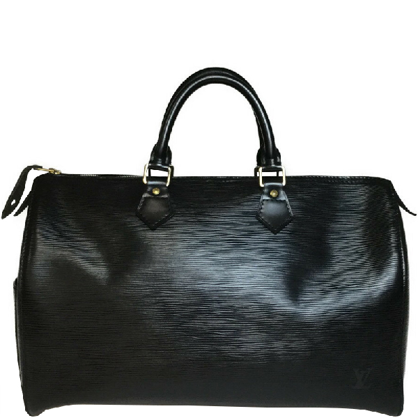Pre-Owned Louis Vuitton Noir Epi Leather Speedy 40 Bag In Black | ModeSens