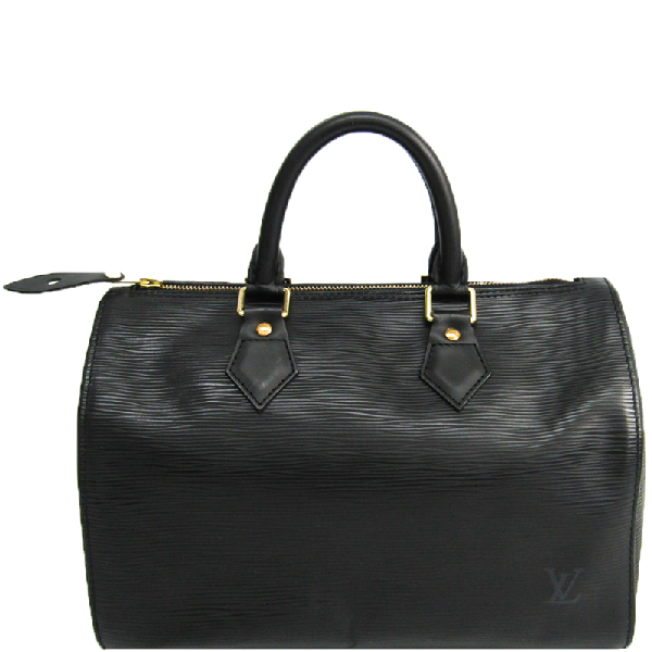 Pre-Owned Louis Vuitton Noir Epi Leather Speedy 25 Bag In Black | ModeSens