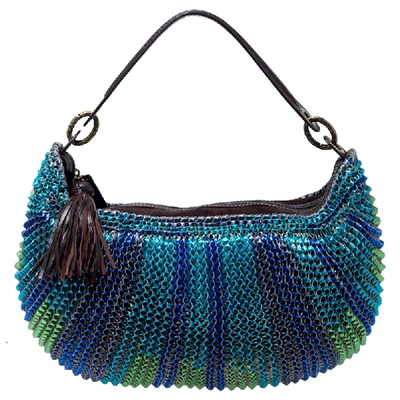 Pre-owned Diane Von Furstenberg Multicolor Chainlink Leather