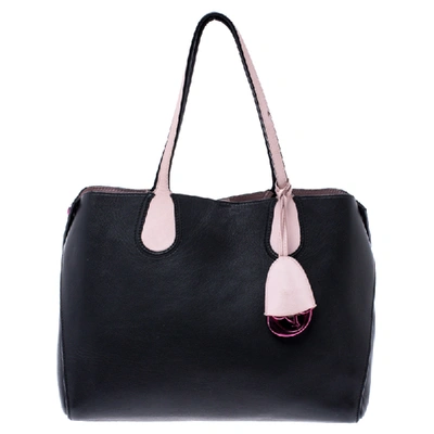 Pre-owned Dior Addict Shopping Tote In Black