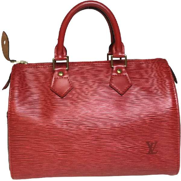 Pre-Owned Louis Vuitton Castilian Red Epi Leather Speedy 25 | ModeSens