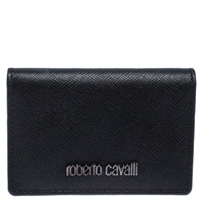 Pre-owned Roberto Cavalli Black Leather Card Holder