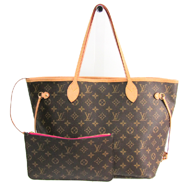 Pre-Owned Louis Vuitton Monogram Canvas Neverfull Mm Tote Bag In Beige | ModeSens