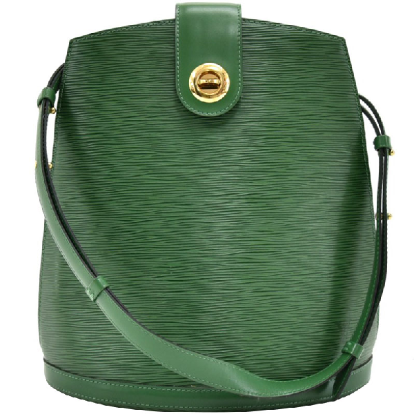Pre-Owned Louis Vuitton Cluny Green Epi Leather Shoulder Bag | ModeSens