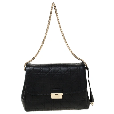 Pre-owned Dior Ling Shoulder Bag In Black