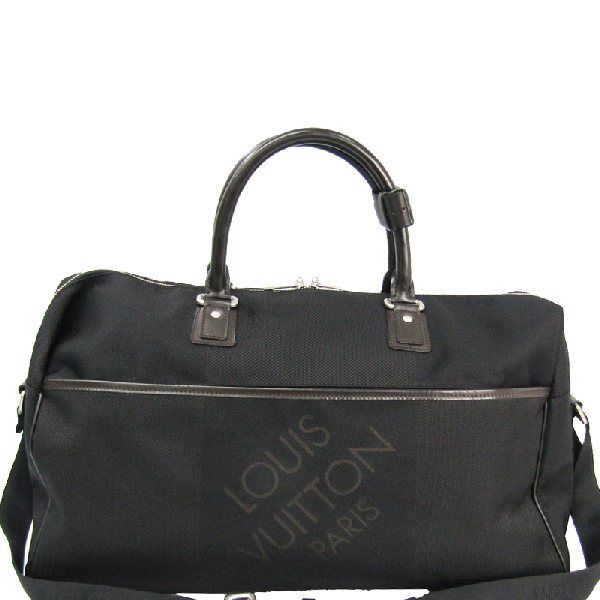 Pre-Owned Louis Vuitton Noir Damier Geant Canvas Albatros Duffel Bag In Black | ModeSens